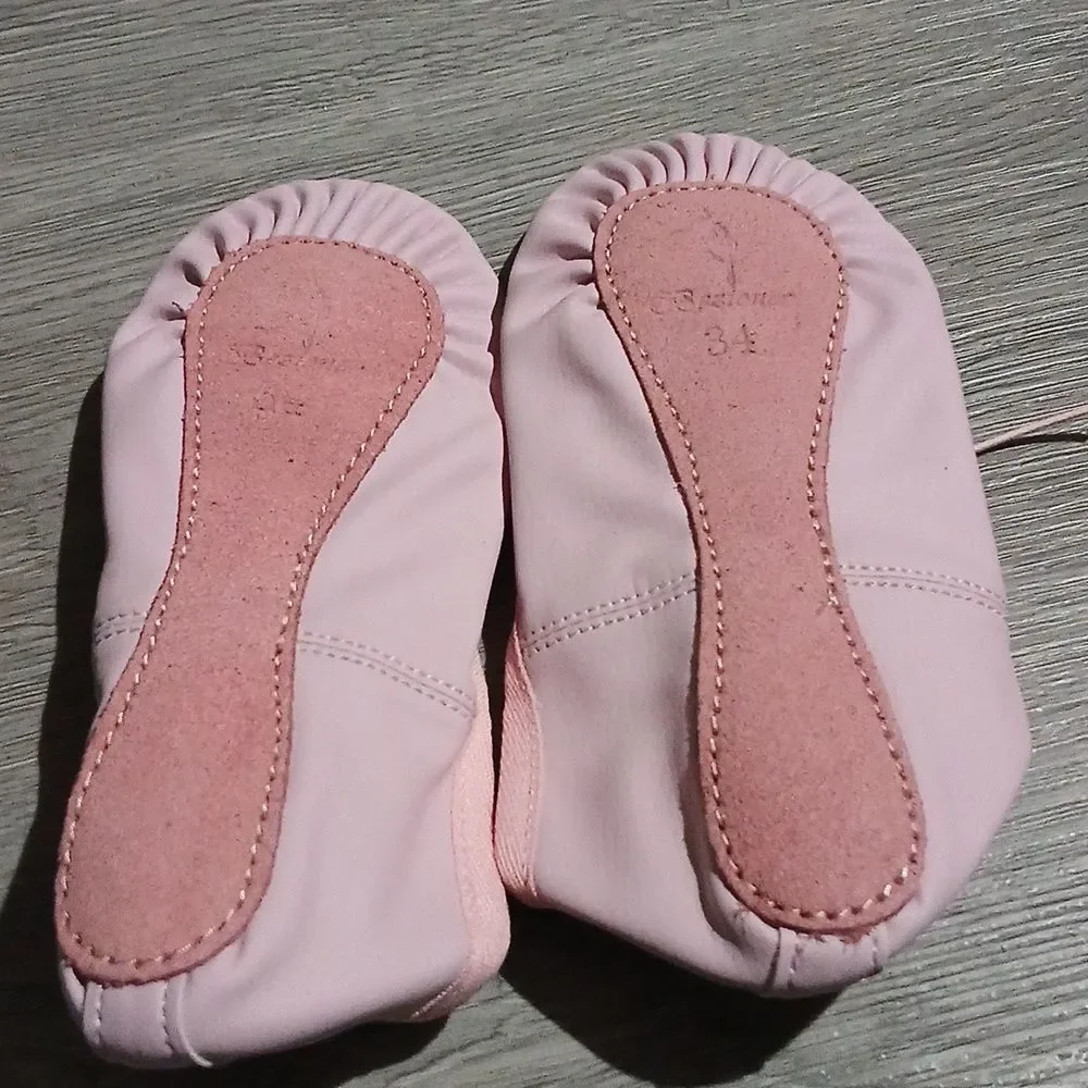 Bezioner pink ballet slippers Sz 34 NWOT